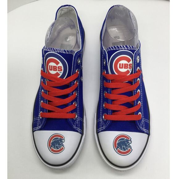 Chicago Cubs Mengsai Low top Canvas Mens 9.5 - Picture 1 of 6